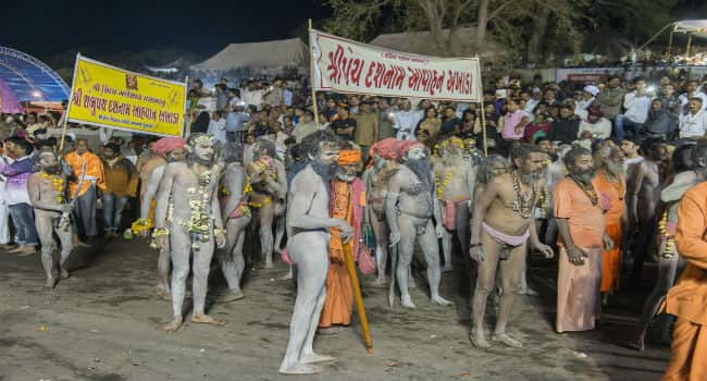 Naga Sadhus Shivratri Bhavnath Mela