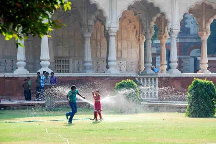Hayat Bakhsh Bagh at the Red Fort