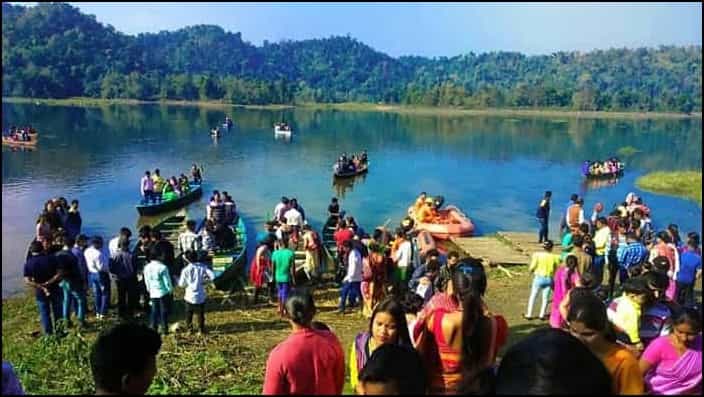 Chandubi Lake during the Chandubi Festival