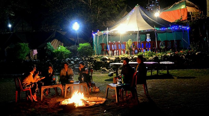 Camping And Bonfire in Rishikesh