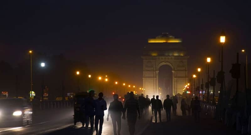 Delhi, Capital of India With Lit Party Scenes
