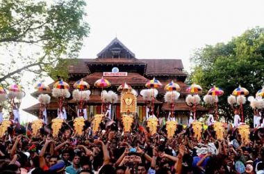 Thrissur Pooram Elephants Parade