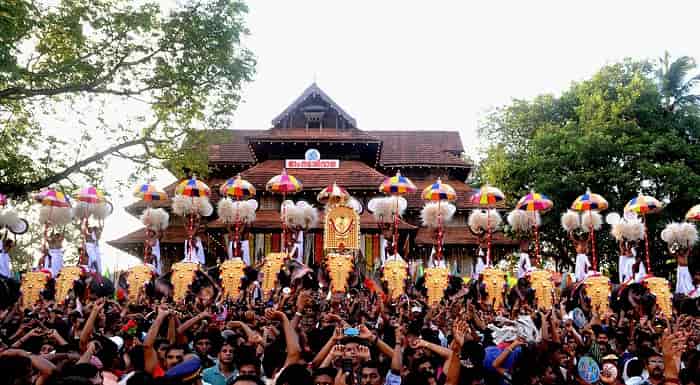 Thrissur Pooram Elephants Parade