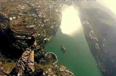 Aerial View of Bhimtal Lake