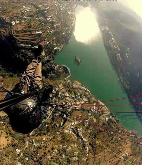 Aerial View of Bhimtal Lake