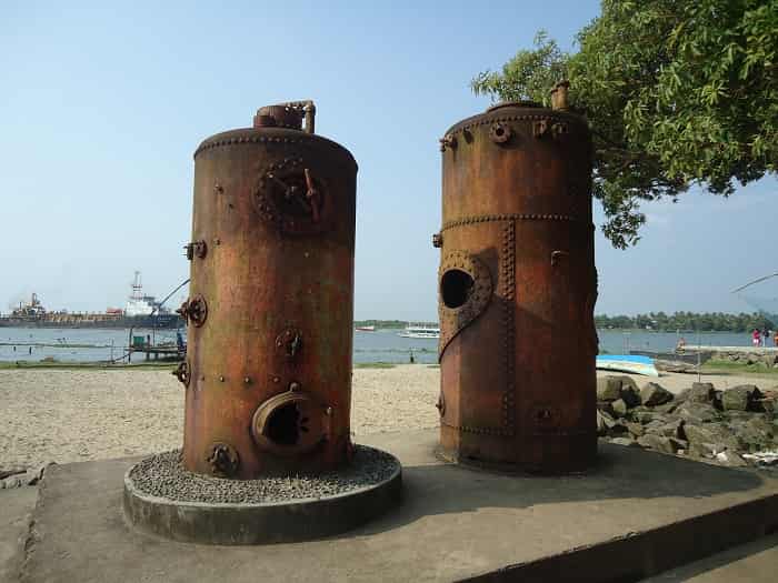 Steam Boilers in Fort Kochi Beach 