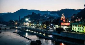 Bageshwar City at Night