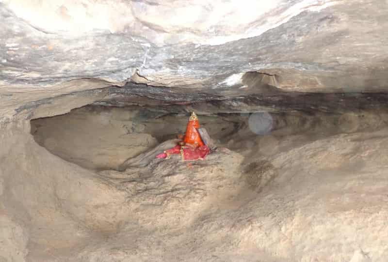A pindi denoting Lord Hanuman, Hampi